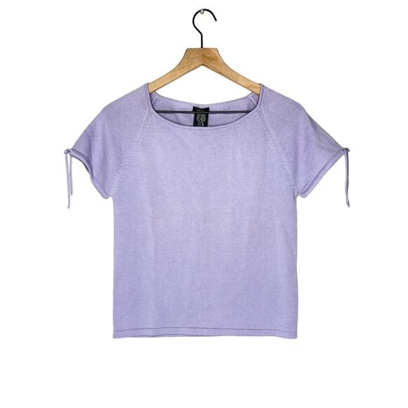 Haggar Tops - Y2K Haggar boxy baby doll knit blouse shirt light purple size medium